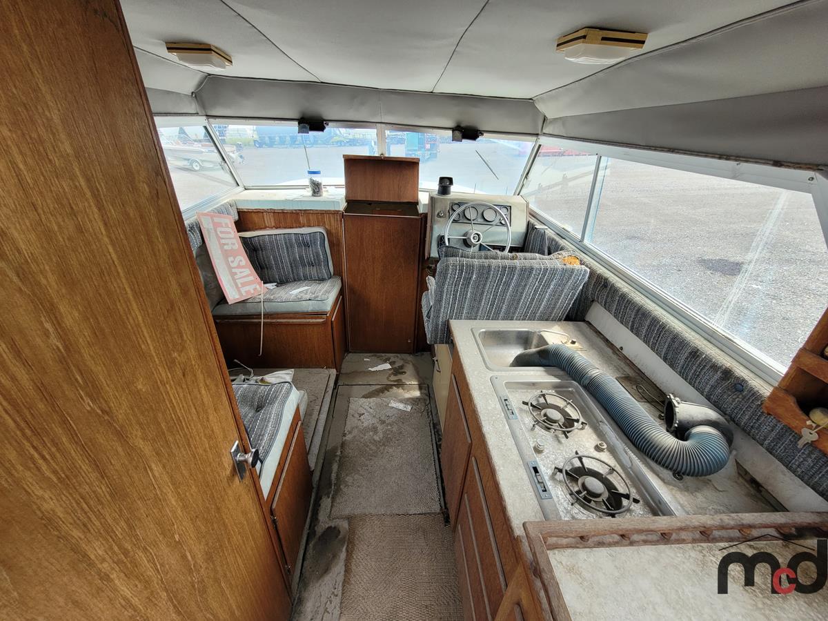 1979 Sangster 23C Cabin Cruiser Boat w/ Highliner Boat T/A Trailer (Non